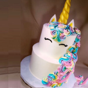 Unicorn 2 Tier Cake