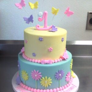 1st Birthday Cake 2-Tier